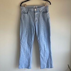 Paige Colette Crop Flare Light Wash Size 29